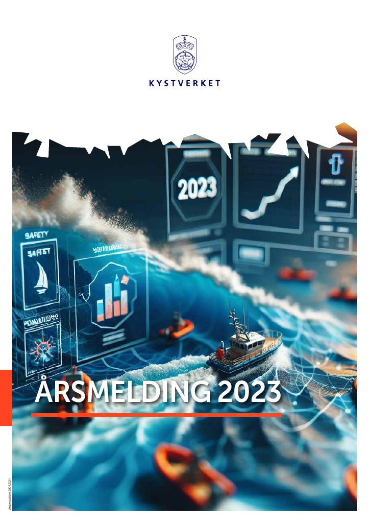 Forsiden av dokumentet Årsrapport Kystverket 2023