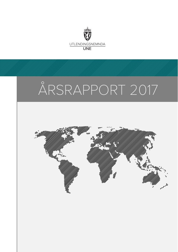 Forsiden av dokumentet Årsrapport Utlendingsnemnda 2017