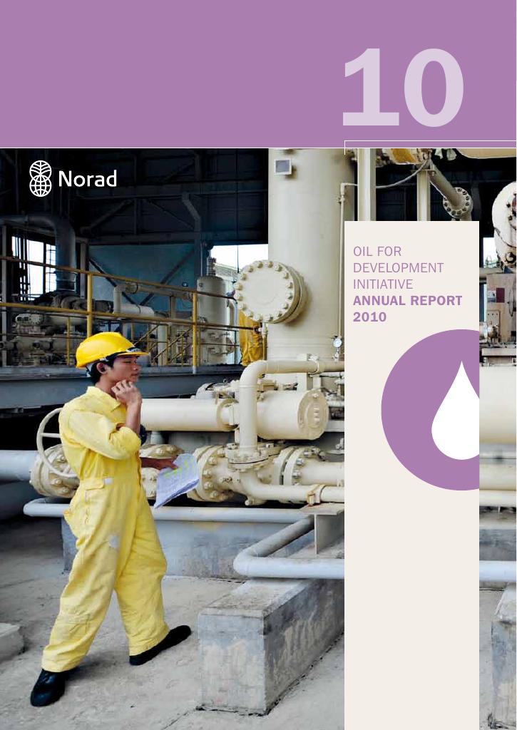 Forsiden av dokumentet Oil for Development initiative Annual report 2010
