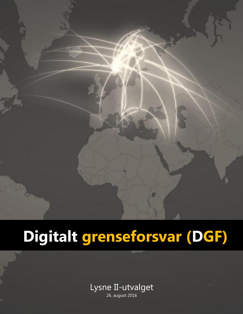 Forsiden av dokumentet Digitalt grenseforsvar (DGF)