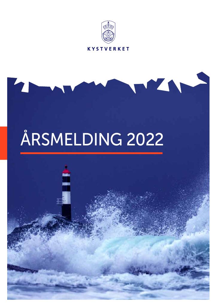 Forsiden av dokumentet Årsrapport Kystverket 2022