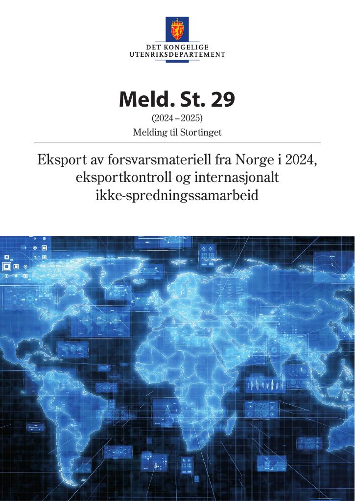 Forsiden av dokumentet Meld. St. 29 (2024–2025)