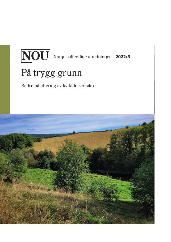 Forsiden av dokumentet NOU 2022: 3 - På trygg grunn