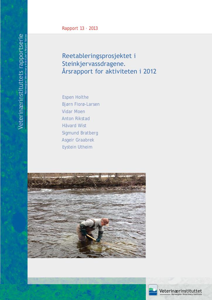 Forsiden av dokumentet Reetableringsprosjektet i Steinkjervassdragene