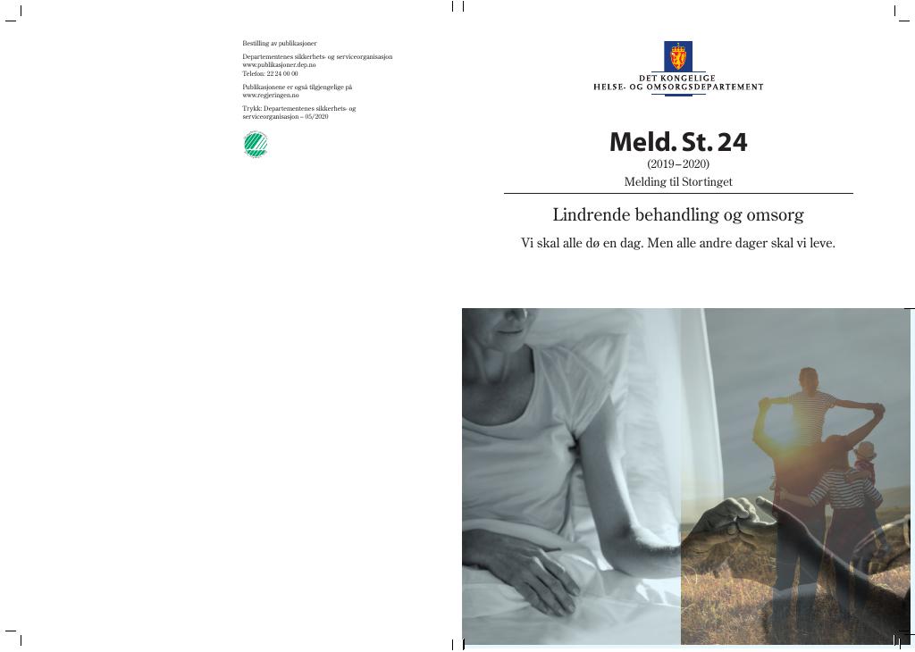 Forsiden av dokumentet Meld. St. 24 (2019–2020)