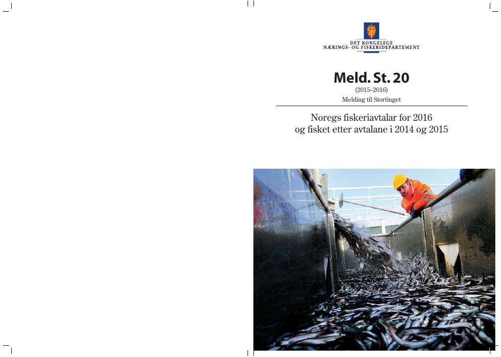 Forsiden av dokumentet Meld. St. 20 (2015–2016)