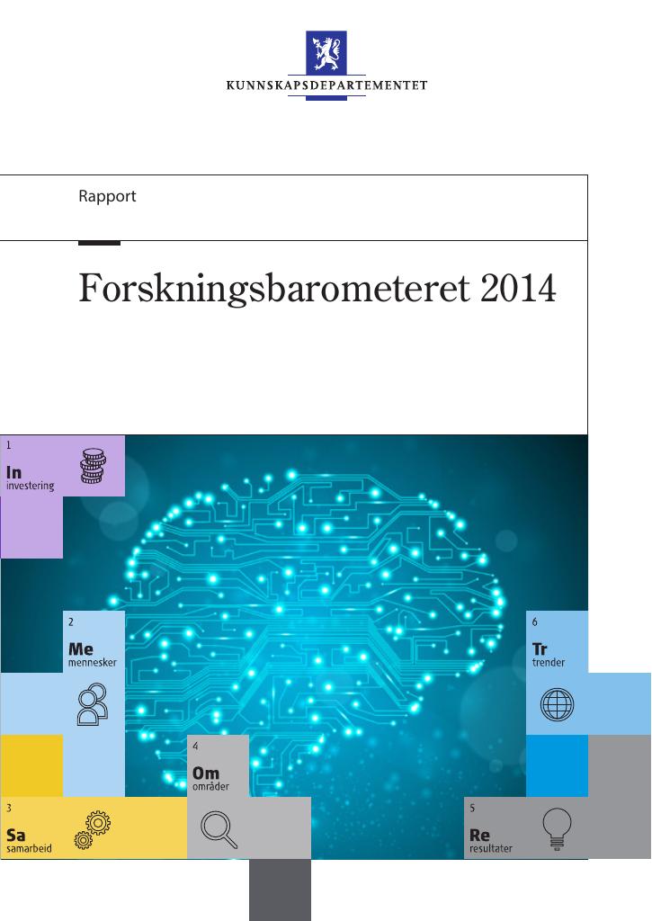 Forsiden av dokumentet Forskningsbarometeret 2014