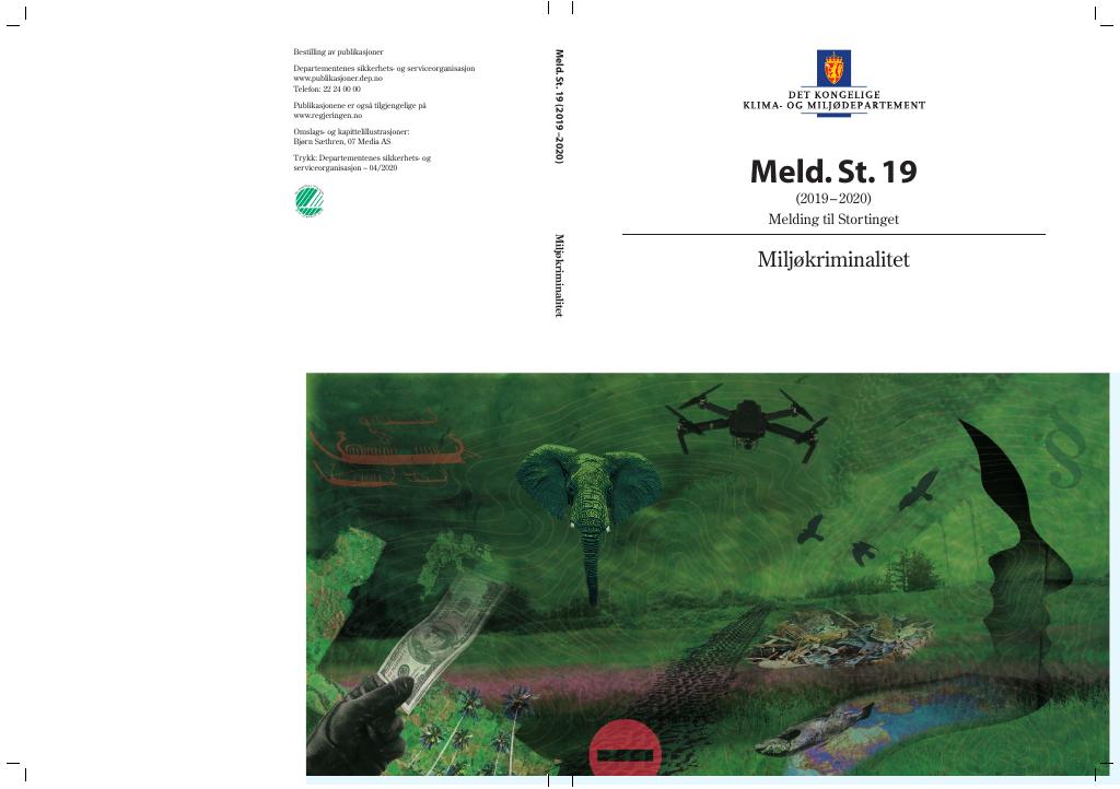 Forsiden av dokumentet Meld. St. 19 (2019–2020)
