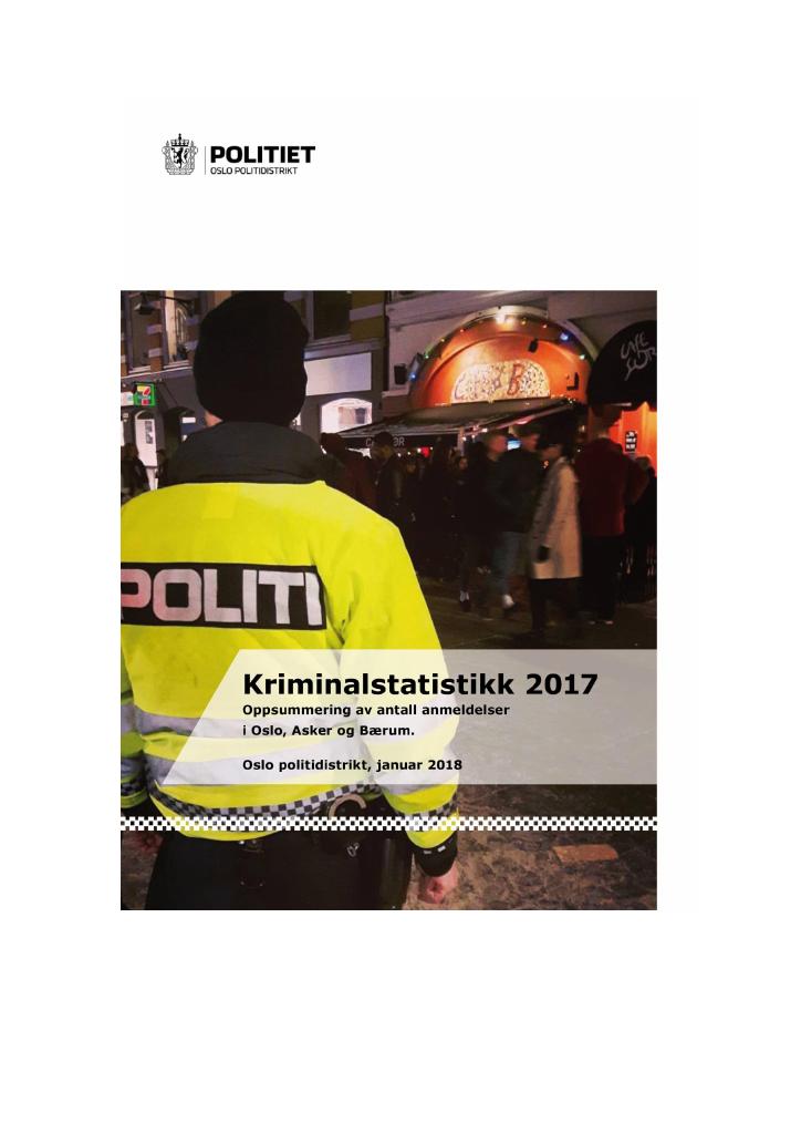 Forsiden av dokumentet Strasak 2017 Oslo