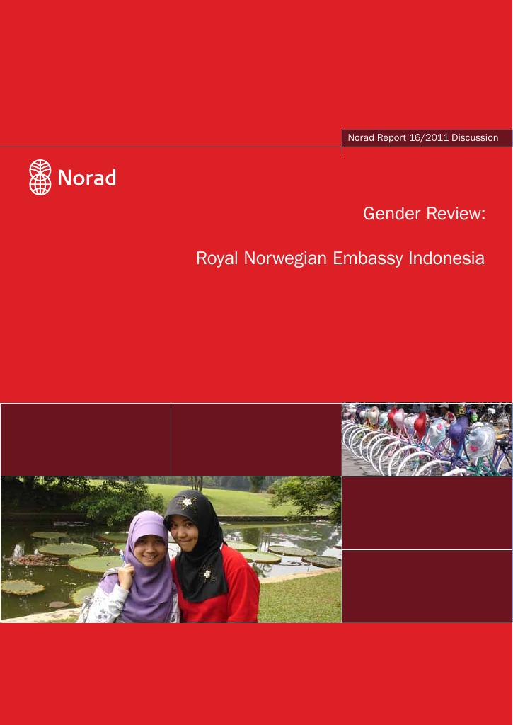 Forsiden av dokumentet Gender Review: Royal Norwegian Embassy Indonesia