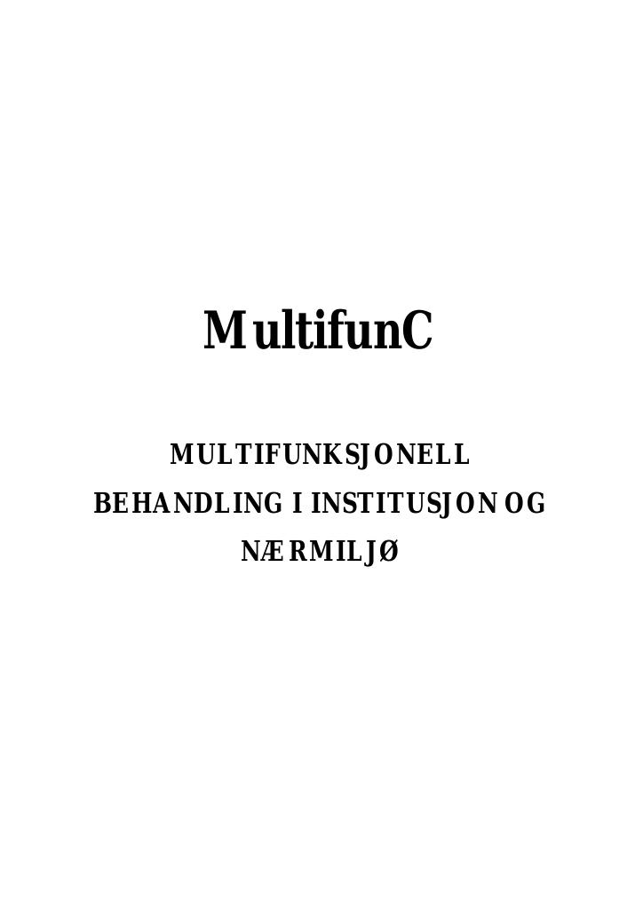 Forsiden av dokumentet MultifunC