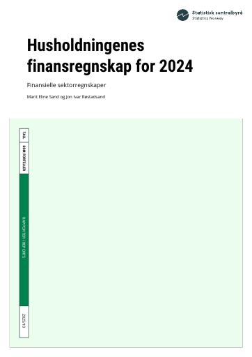 Forsiden av dokumentet Husholdningenes finansregnskap for 2024