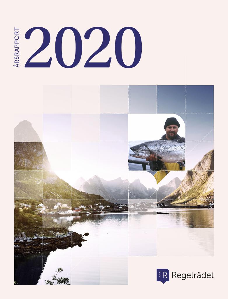 Forsiden av dokumentet Årsrapport Regelrådet 2020