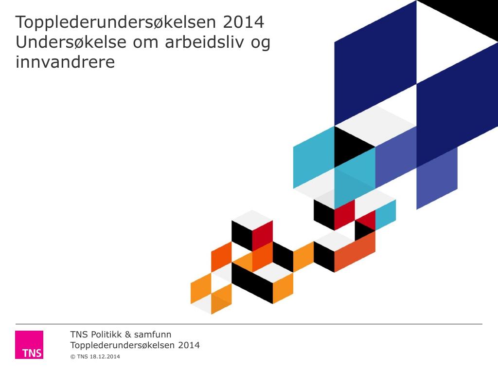 Forsiden av dokumentet Topplederundersøkelsen 2014