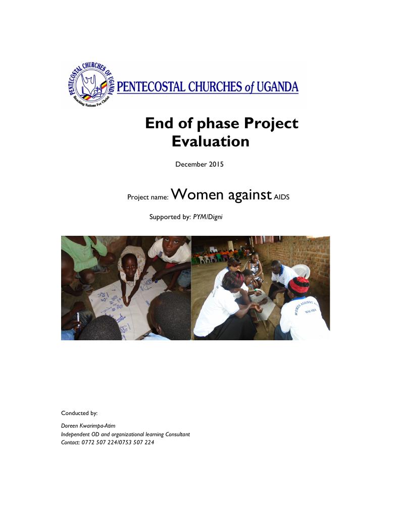 Forsiden av dokumentet Women Against AIDS
