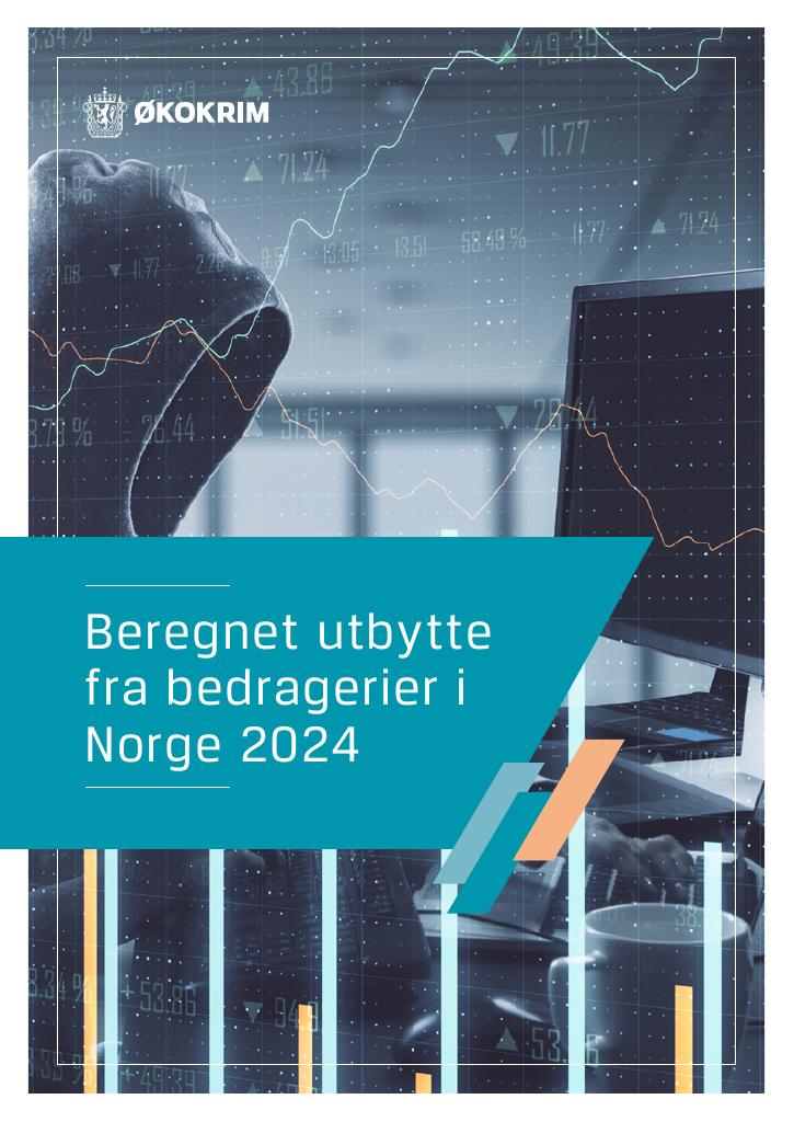 Forsiden av dokumentet Beregnet utbytte fra bedragerier i Norge 2024