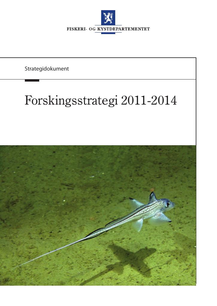 Forsiden av dokumentet Strategi for Fiskeri- og kystdepartementet 2011-2014