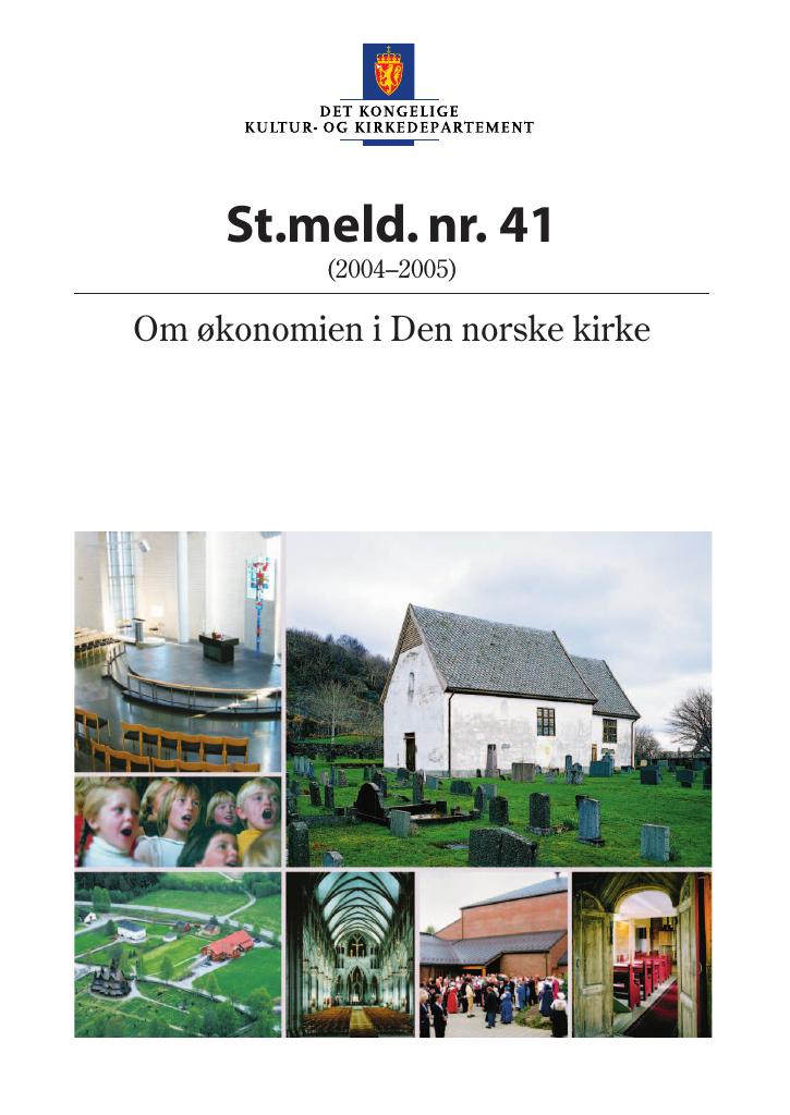 Forsiden av dokumentet St.meld. nr. 41 (2004-2005)