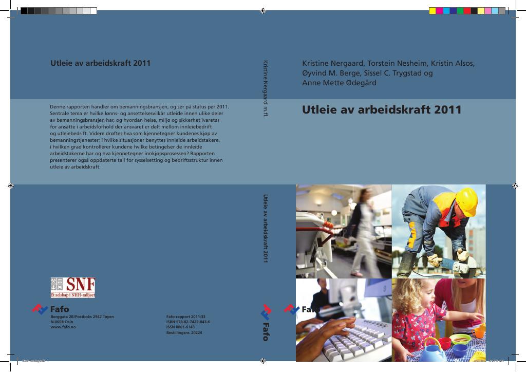 Forsiden av dokumentet Utleie av arbeidskraft 2011