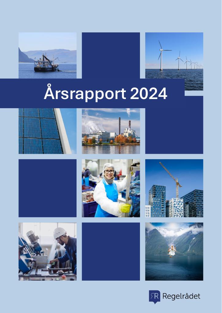 Forsiden av dokumentet Årsrapport Regelrådet 2024