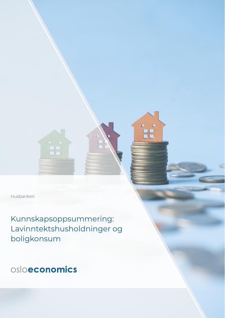 Forsiden av dokumentet Kunnskapsoppsummering: Lavinntektshusholdninger og boligkonsum 2025