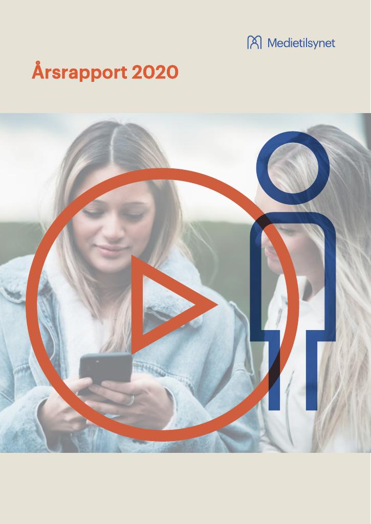 Forsiden av dokumentet Årsrapport Medietilsynet 2020