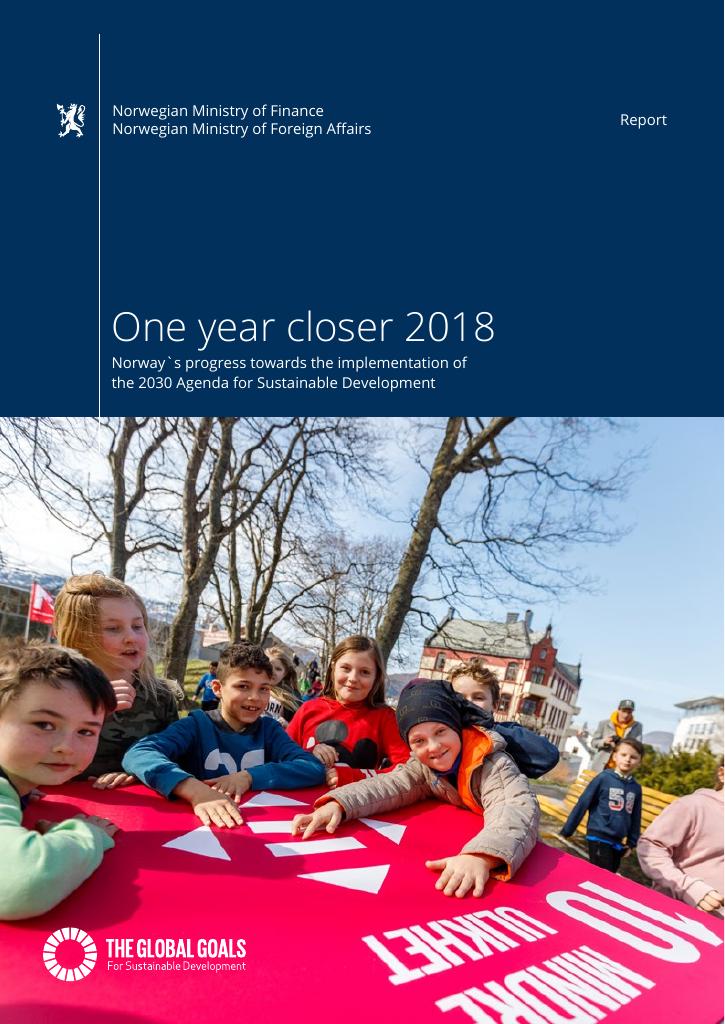 Forsiden av dokumentet One year closer 2018