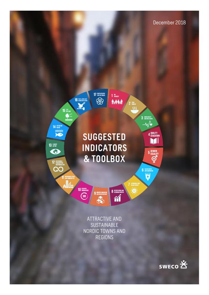 Forsiden av dokumentet Sustainability indicators for Nordic towns