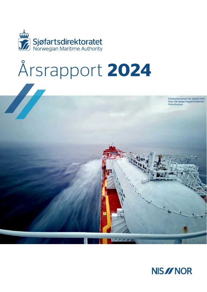 Forsiden av dokumentet Årsrapport Sjøfartsdirektoratet 2024