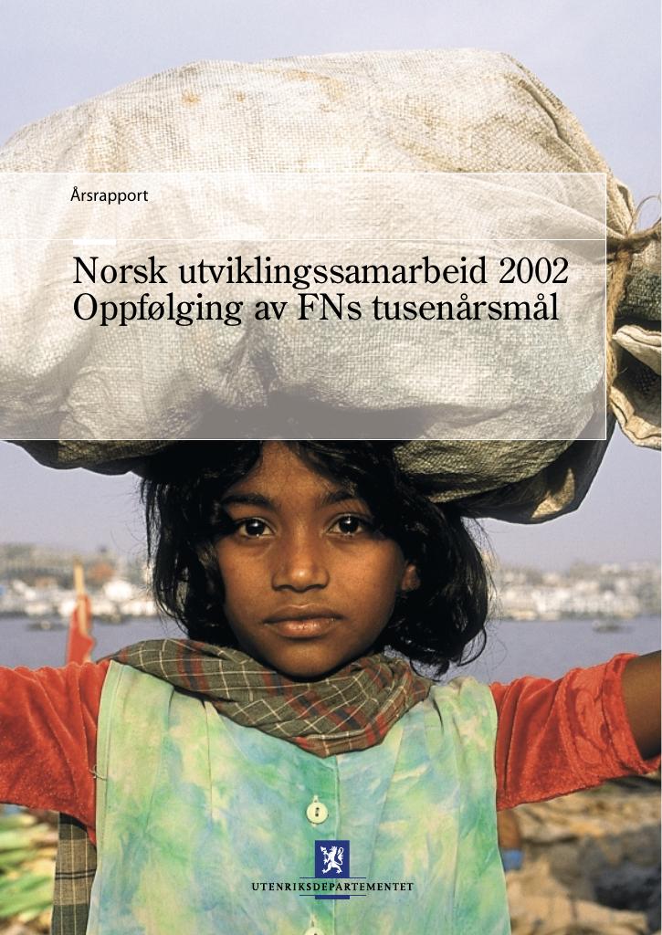 Forsiden av dokumentet Norsk utviklingssamarbeid 2002