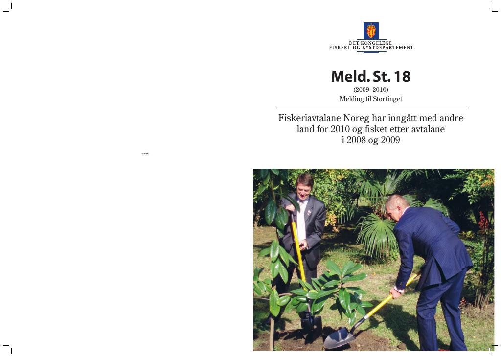 Forsiden av dokumentet Meld. St. 18 (2009-2010)