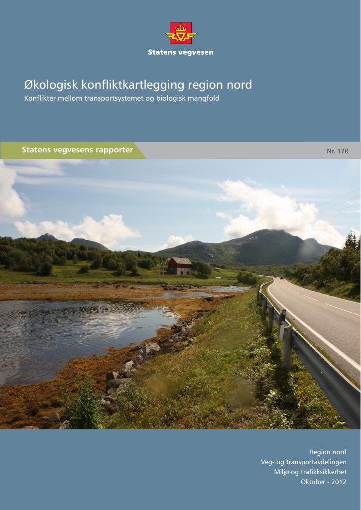 Forsiden av dokumentet Økologisk konfliktkartlegging region nord