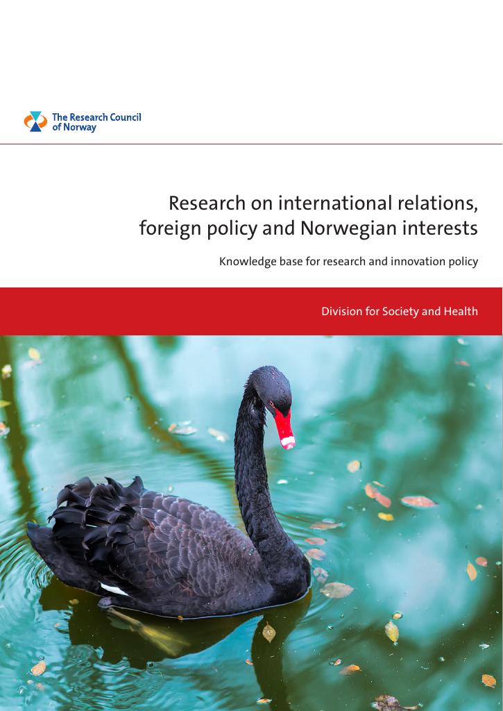 Forsiden av dokumentet Research on international relations, foreign policy and Norwegian interests