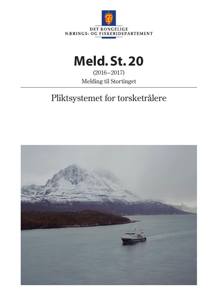 Forsiden av dokumentet Meld. St. 20 (2016–2017)