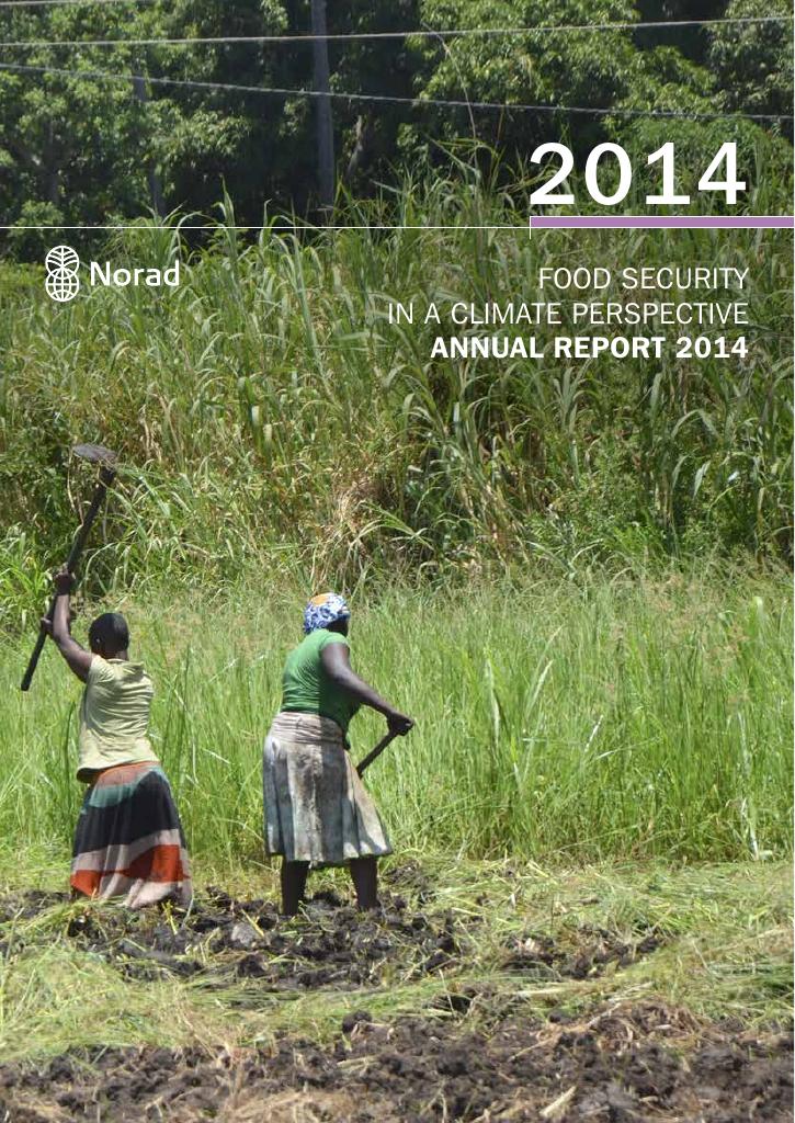 Forsiden av dokumentet Food Security in a Climate Perspective - Annual Report 2014