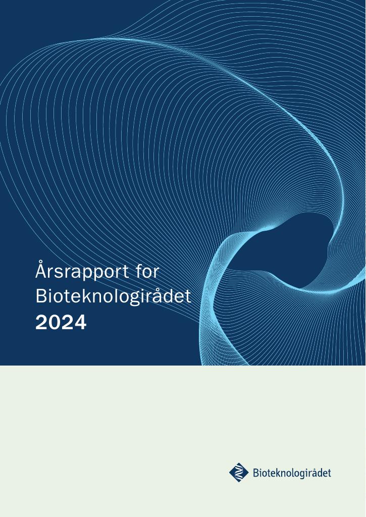 Forsiden av dokumentet Årsrapport Bioteknologirådet 2024