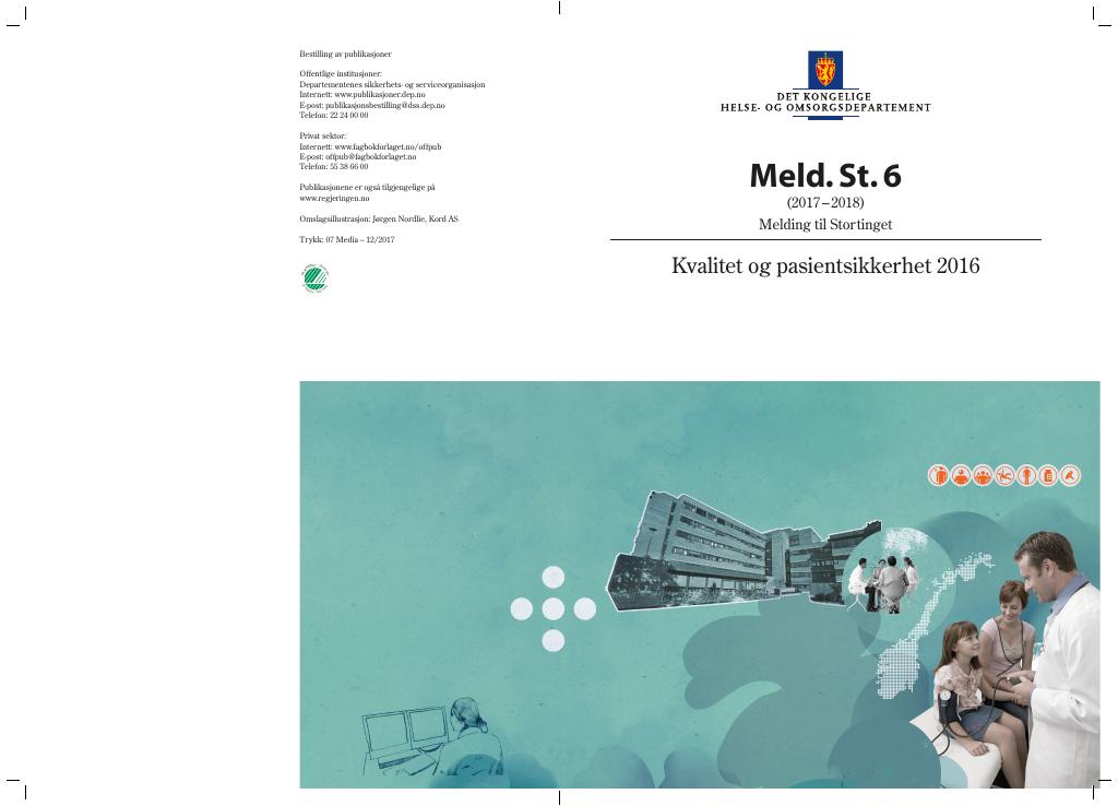 Forsiden av dokumentet Meld. St. 6 (2017–2018)