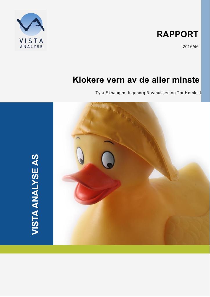 Forsiden av dokumentet Klokere vern av de aller minste