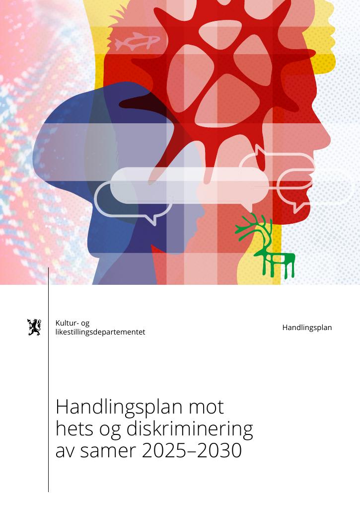 Forsiden av dokumentet Handlingsplan mot hets og diskriminering av samer 2025-2030
