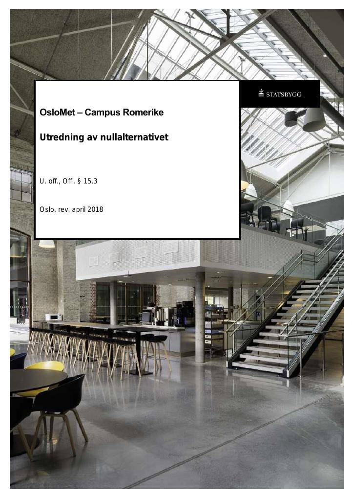 Forsiden av dokumentet OsloMet – Campus Romerike