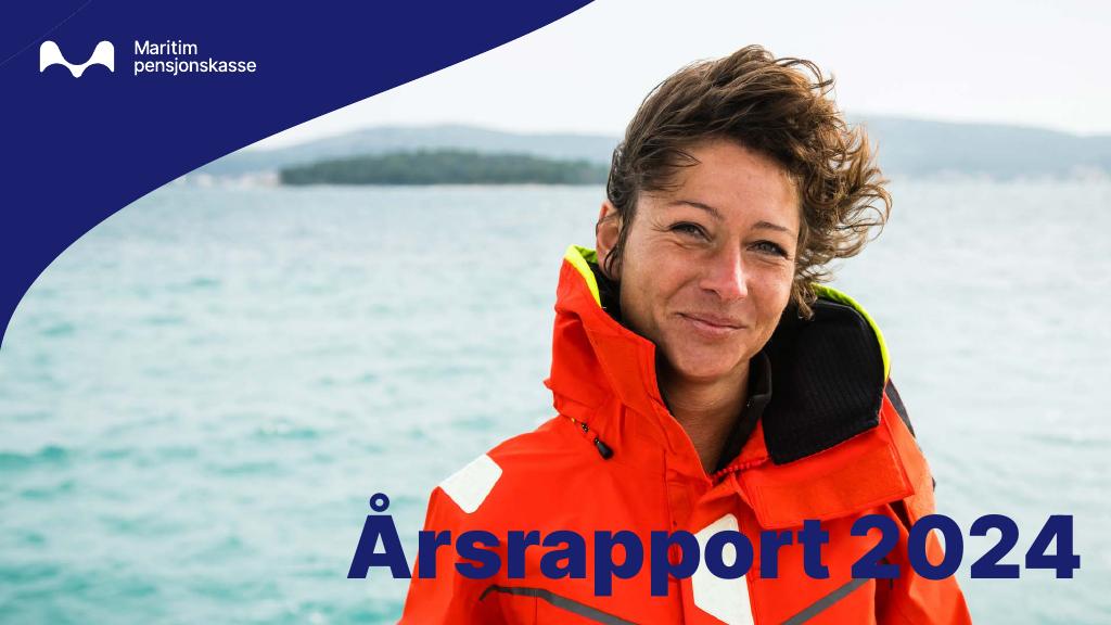 Forsiden av dokumentet Årsrapport Maritim pensjonskasse 2024