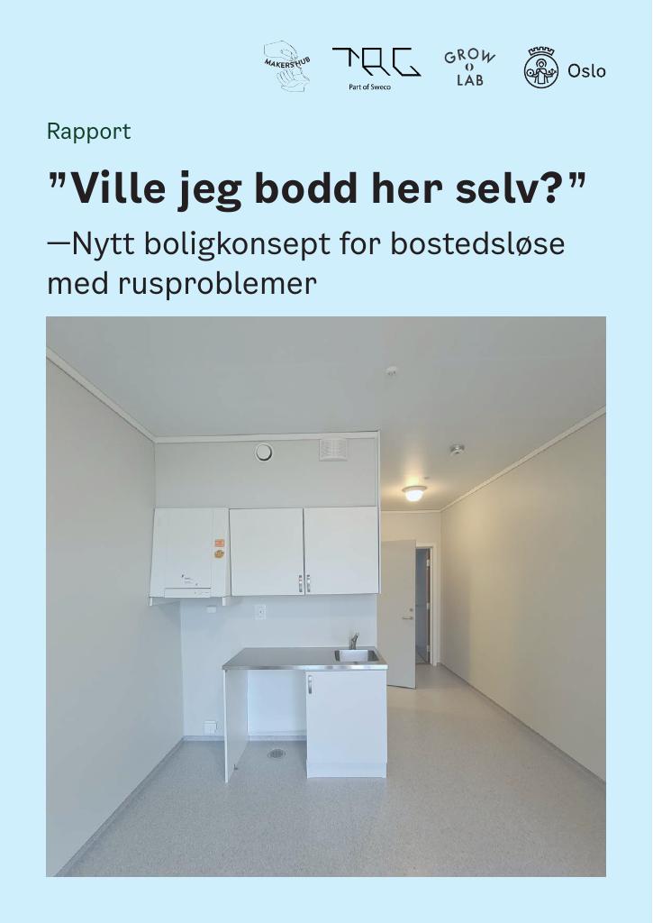 Forsiden av dokumentet "Ville jeg bodd her selv?"