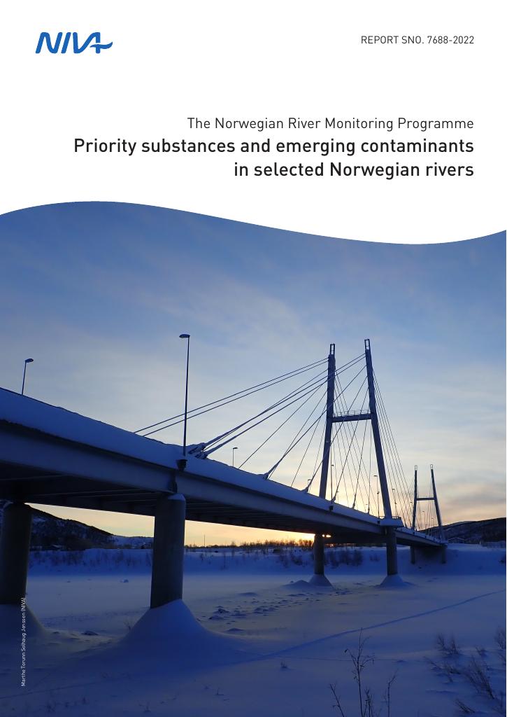 Forsiden av dokumentet The Norwegian River Monitoring Programme : priority substances and emerging contaminants in selected Norwegian rivers