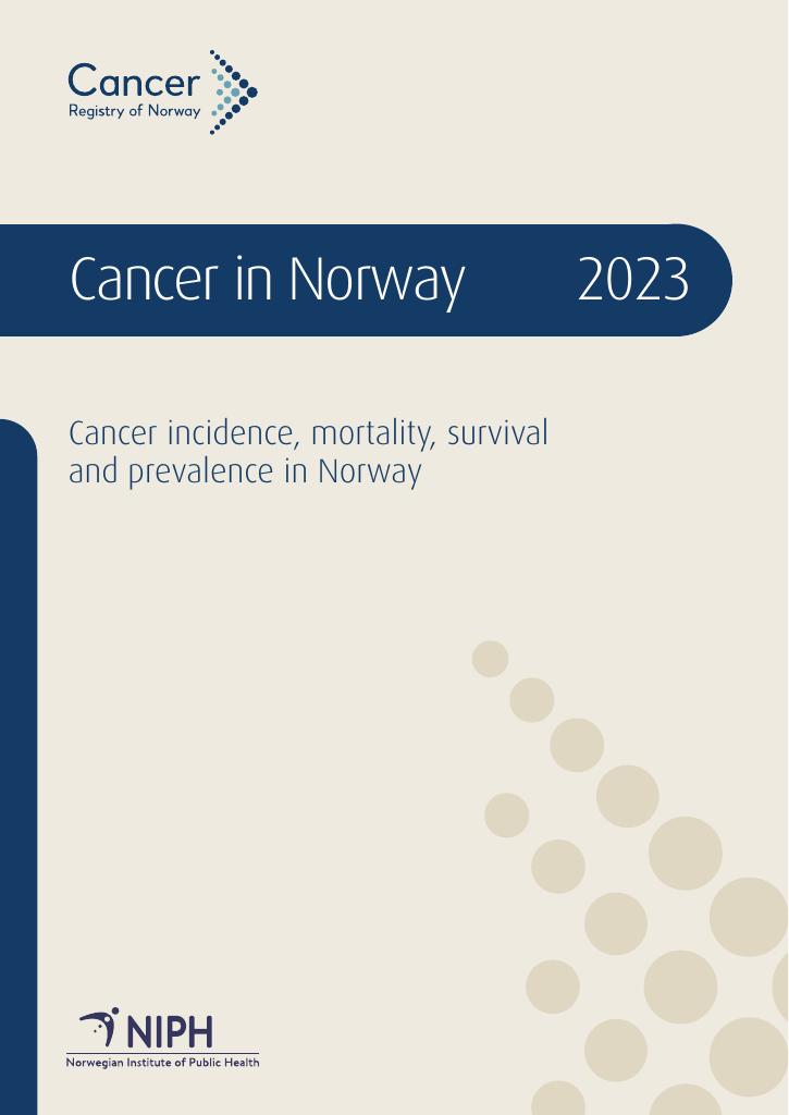 Forsiden av dokumentet Cancer in Norway 2023