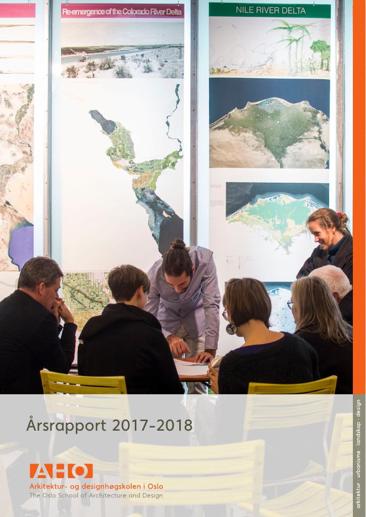 Forsiden av dokumentet Årsrapport Arkitektur- og designhøgskolen i Oslo 2017