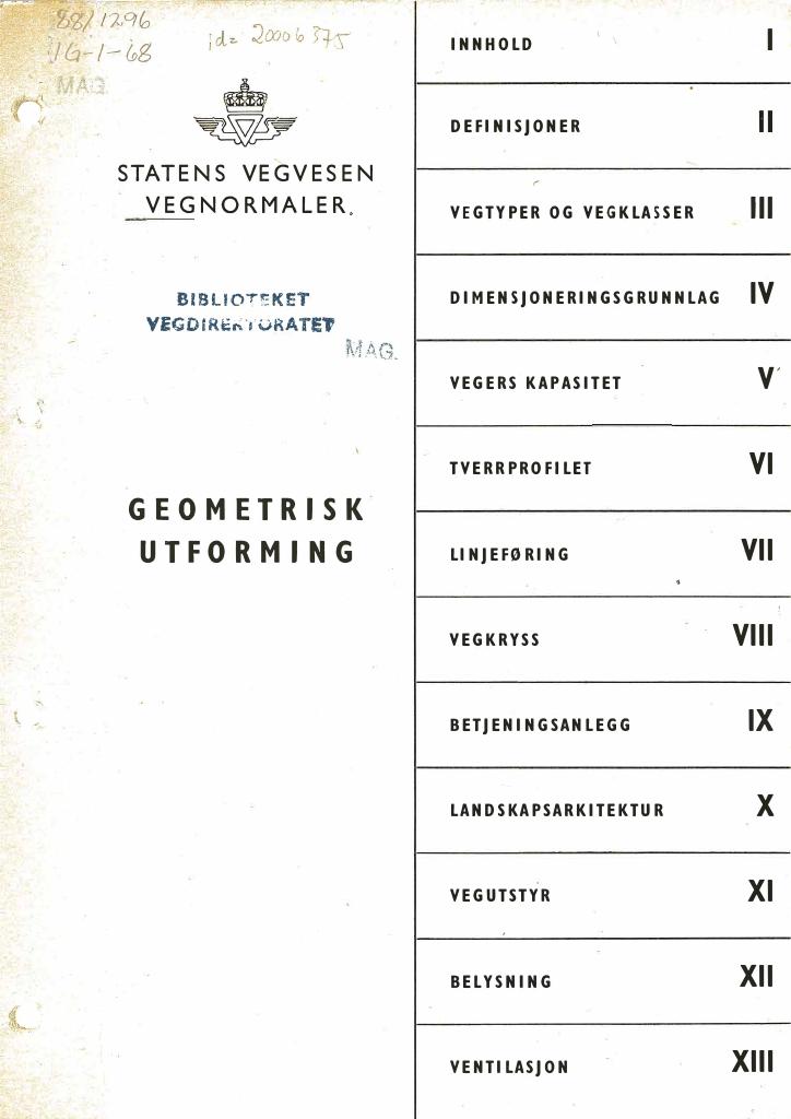 Forsiden av dokumentet Geometrisk utforming [Håndbok 802]