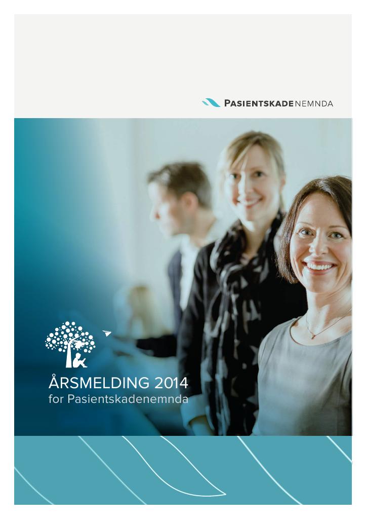 Forsiden av dokumentet Årsrapport Pasientskadenemnda 2014