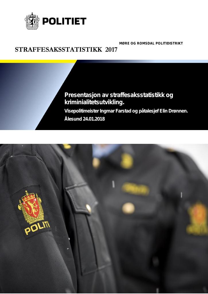 Forsiden av dokumentet Strasak 2017 Møre og Romsdal
