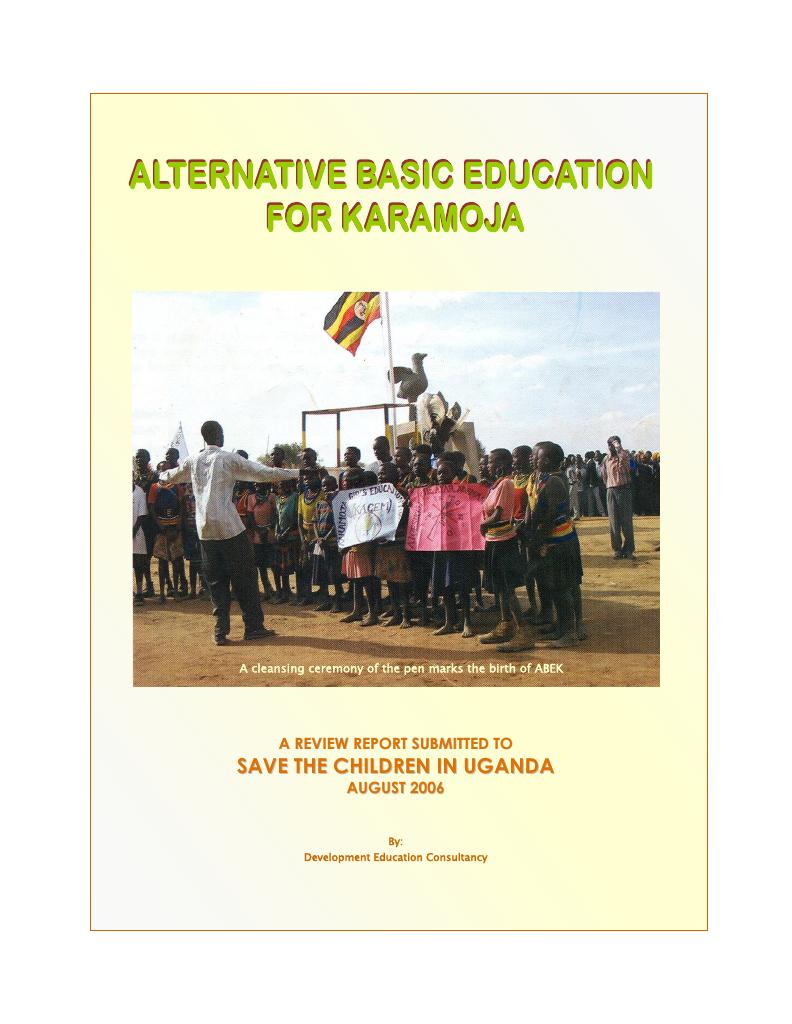 Forsiden av dokumentet A review of the Alternative Basic Education program in Karamoja