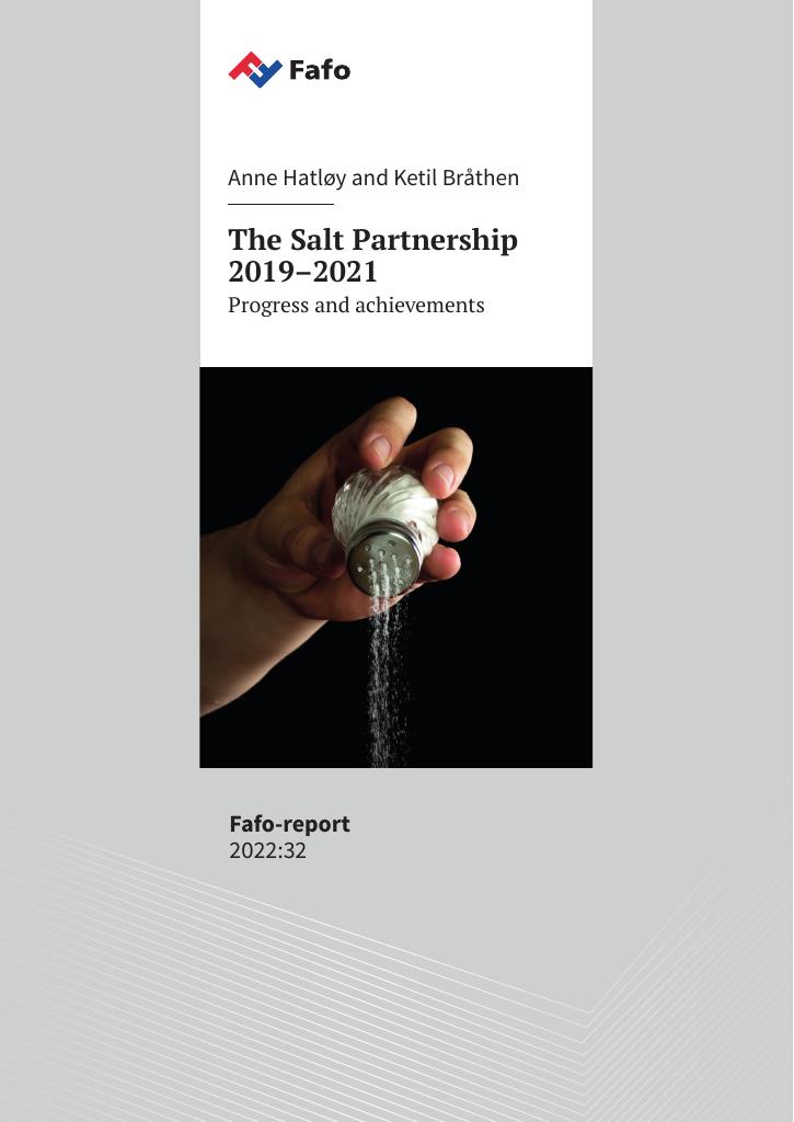 Forsiden av dokumentet The Salt Partnership 2019–2021 : Progress and achievements